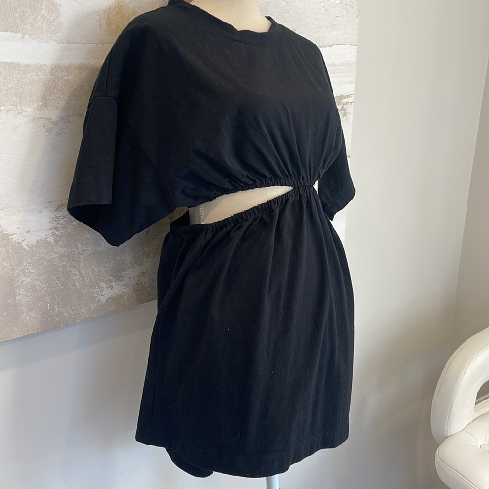 Free People Beach Dandelion Mini Dress- Black Size Medium - Picture 3 of 6